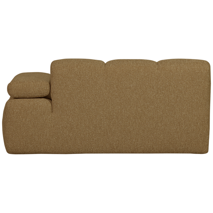 WOOOD Mojo 1,5-Zits Bank Met Arm Rechts - Bouclé - Geel|Bruin