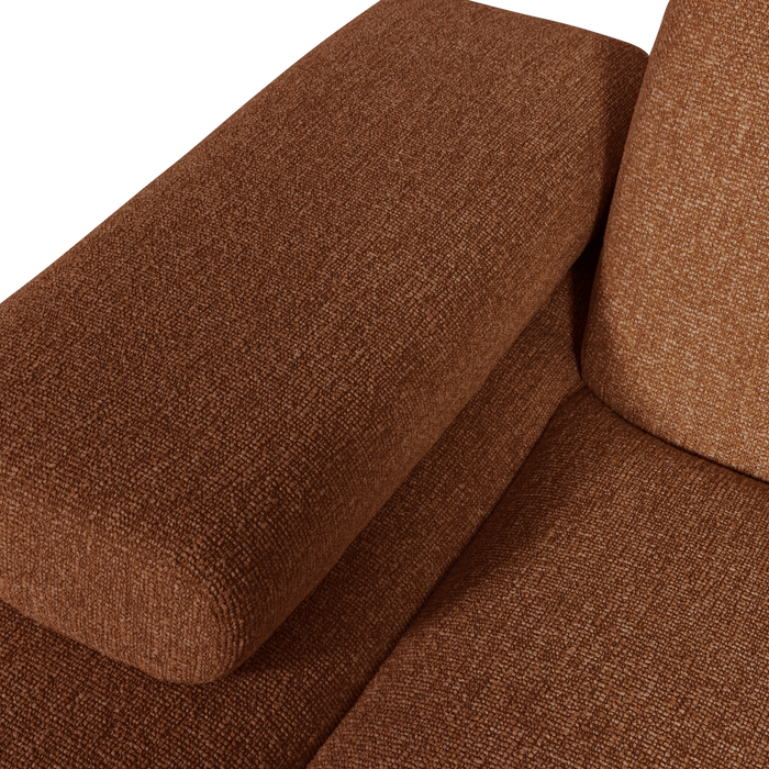 WOOOD Mojo Chaise Longue Elementenbank Links - Bouclé - Roest Bruin