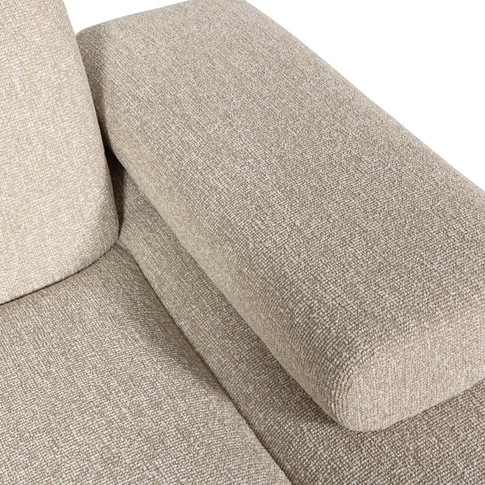 WOOOD Mojo Chaise Longue Elementenbank Rechts - Bouclé - Beige