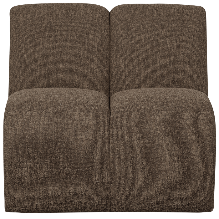 WOOOD Mojo 1-Zits Bank - Bouclé - Bruin Melange - 74x80x97