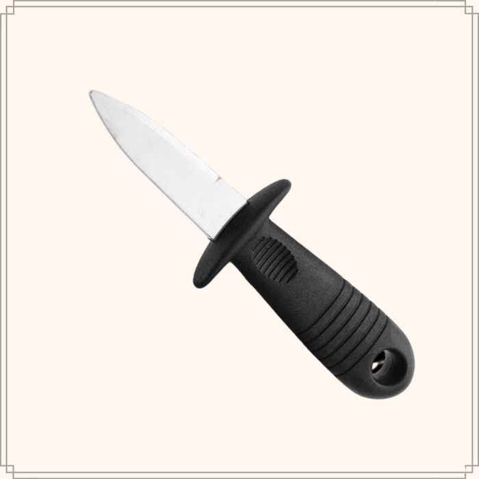 OTIX Oestermes Oesterbreekmes Zwart 14.5x5x1.7 cm RVS