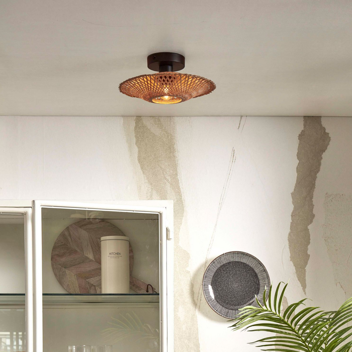 GOOD&MOJO Kalimantan Plafondlamp - Ø30cm - Naturel