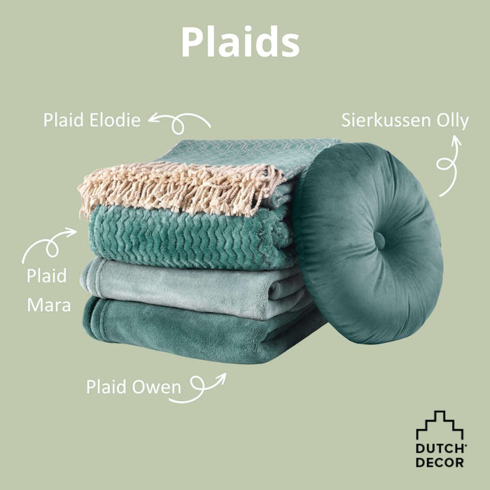 Dutch Decor plaid OWEN - 130x160 cm Jadeite