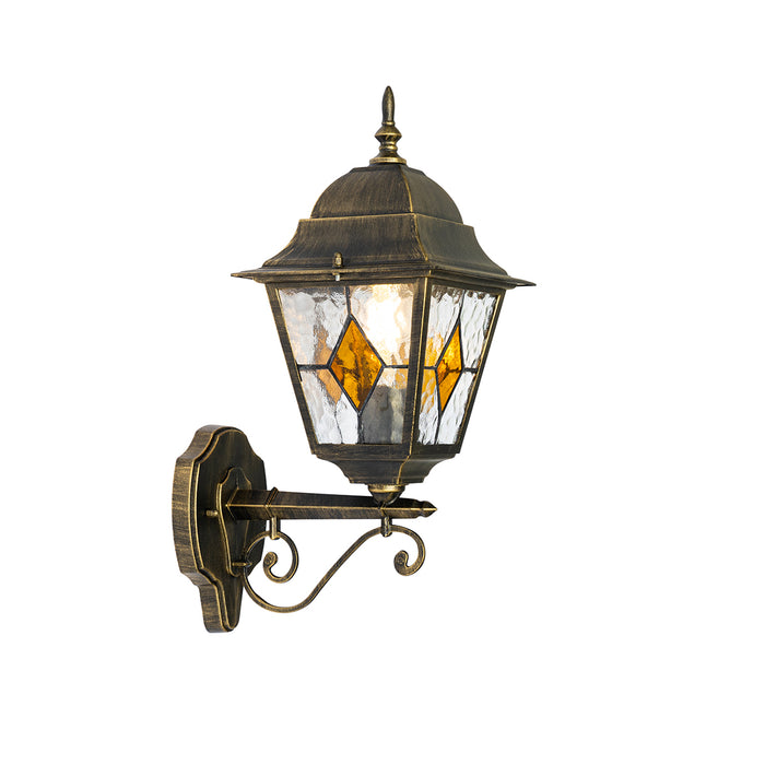 QAZQA Vintage buiten wandlantaarn antiek goud - Antigua Up