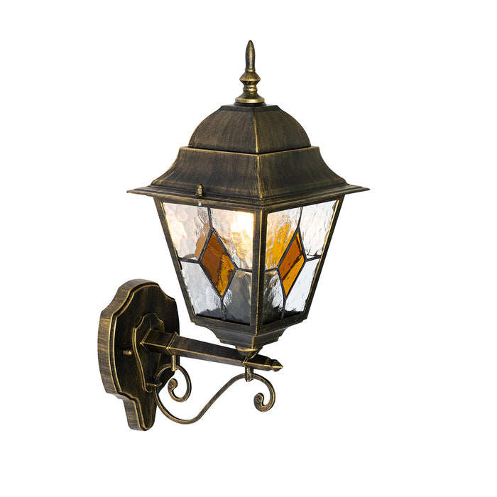 QAZQA Vintage buiten wandlantaarn antiek goud - Antigua Up