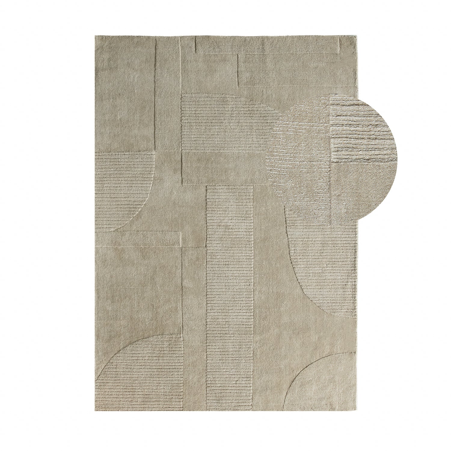 by fonQ Shapes Vloerkleed 200 x 290 cm - Sage Green