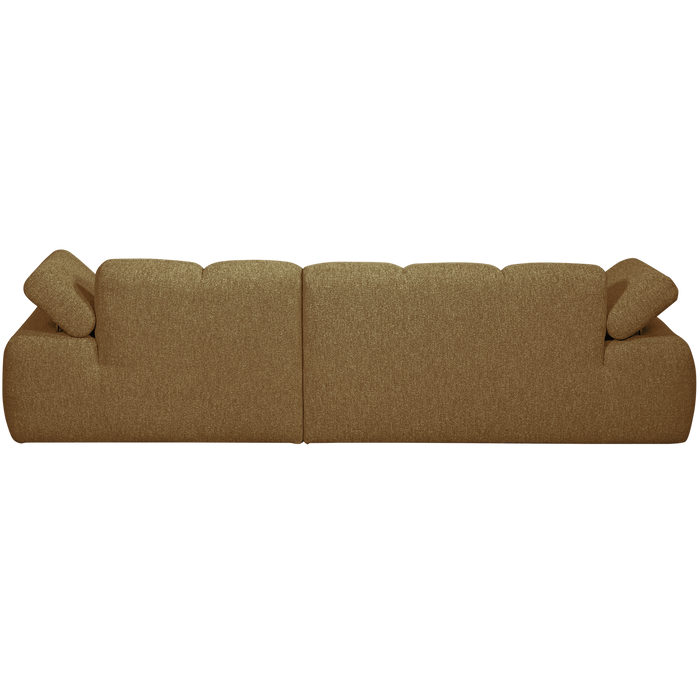 WOOOD Mojo Chaise Longue Bank Rechts - Bouclé - Geel|Bruin Melange