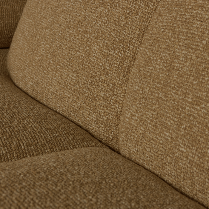 WOOOD Mojo Chaise Longue Bank Rechts - Bouclé - Geel|Bruin Melange