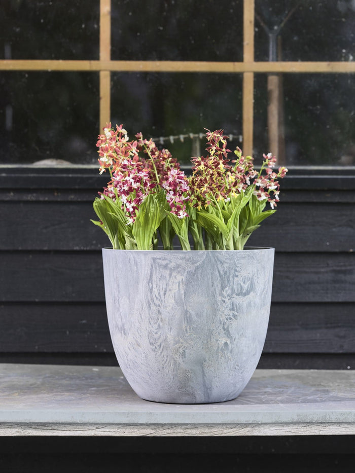 Artstone Bloempot Bola - 33x29 - Grijs