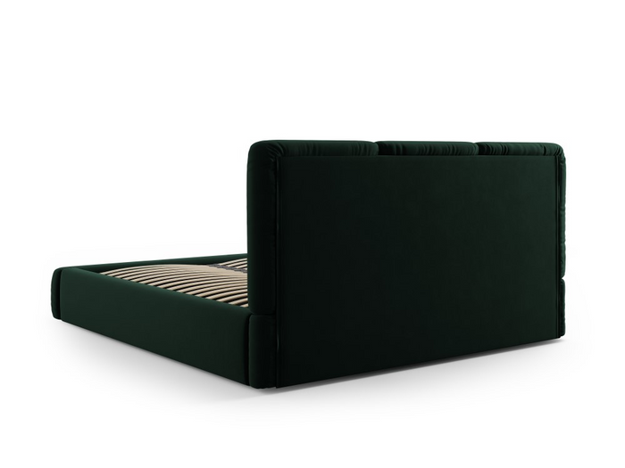 Windsor & Co Horizon Bedframe met Opbergvak - 160 x 200 cm - Fluweel - Flessengroen