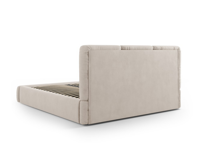 Windsor & Co Horizon Bedframe met Opbergvak - 140 x 200 cm - Chenille - Beige