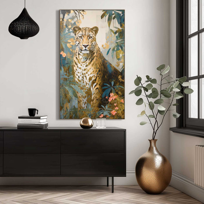 Reinders - Golden Leopard - Baklijst Schilderij 118x70cm Hout