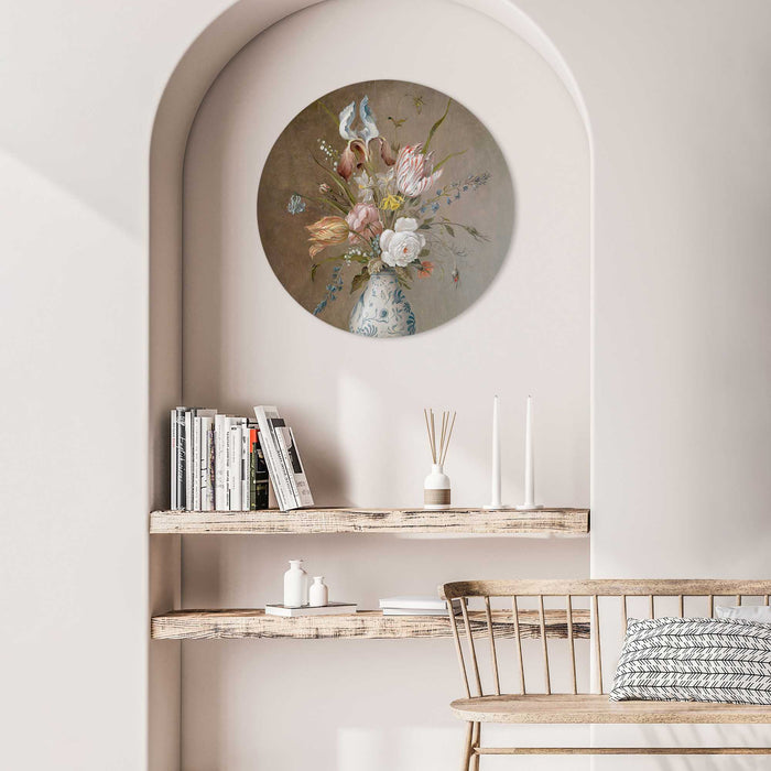 Reinders - Still Flowers - Glasschilderij Ø 50 cm