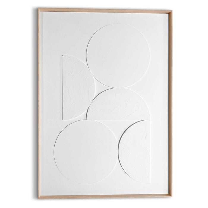 Reinders - Planets - Relief Art Schilderij 70 x 50 cm - Wit