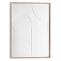 Reinders - Playing Relief Art Schilderij - 70 x 50 cm - Wit