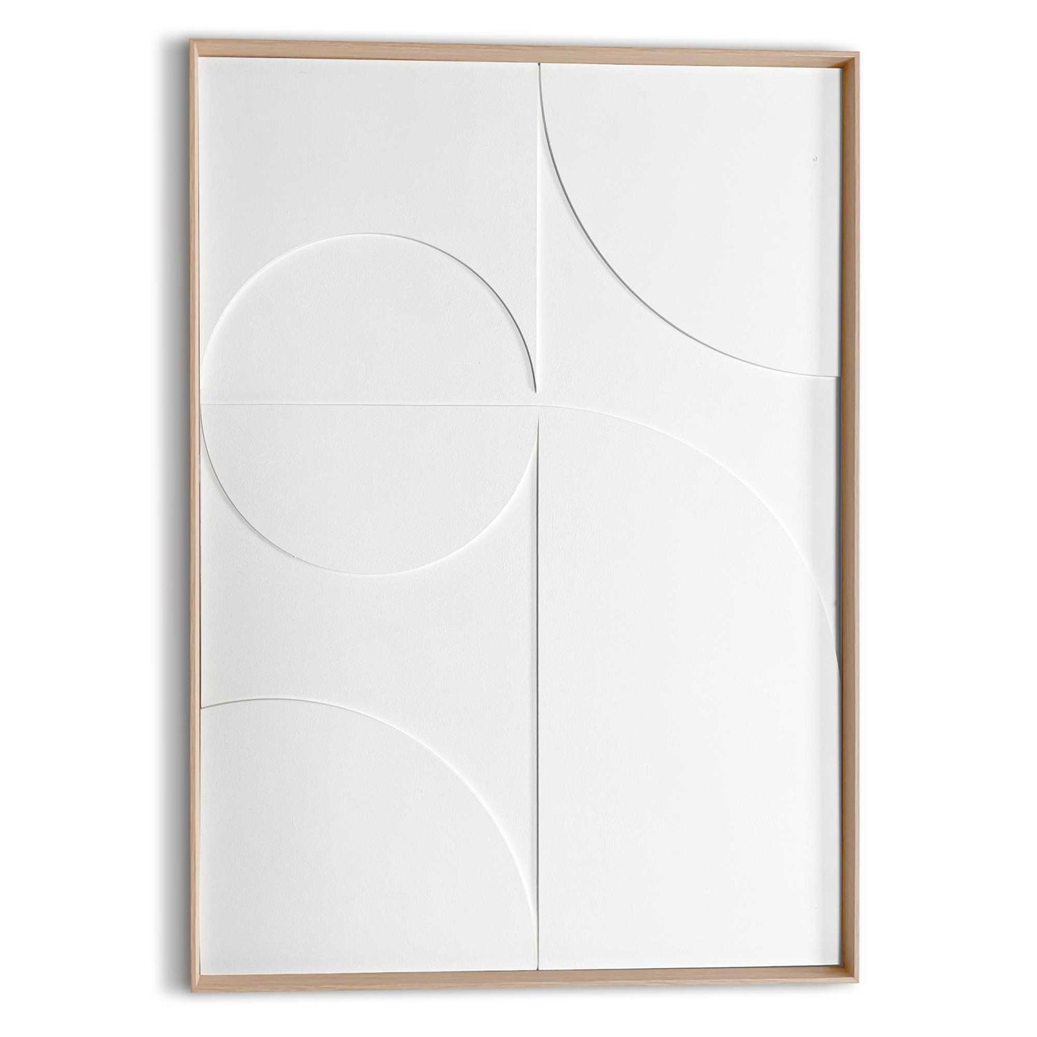 Reinders - Playing Relief Art Schilderij - 70 x 50 cm - Wit