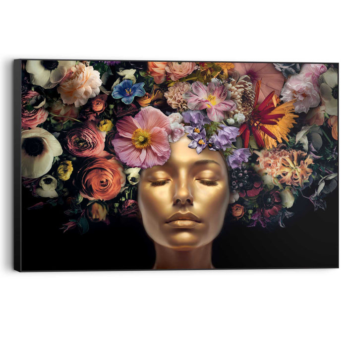 Reinders - Serene Golden - Schilderij 90x60cm Zwart