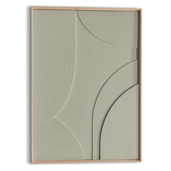 Reinders - Terrace Relief Art Schilderij - 70 x 50 cm - Sage Green