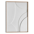 Reinders - Terrace Relief Art Schilderij - 70 x 50 cm - Wit