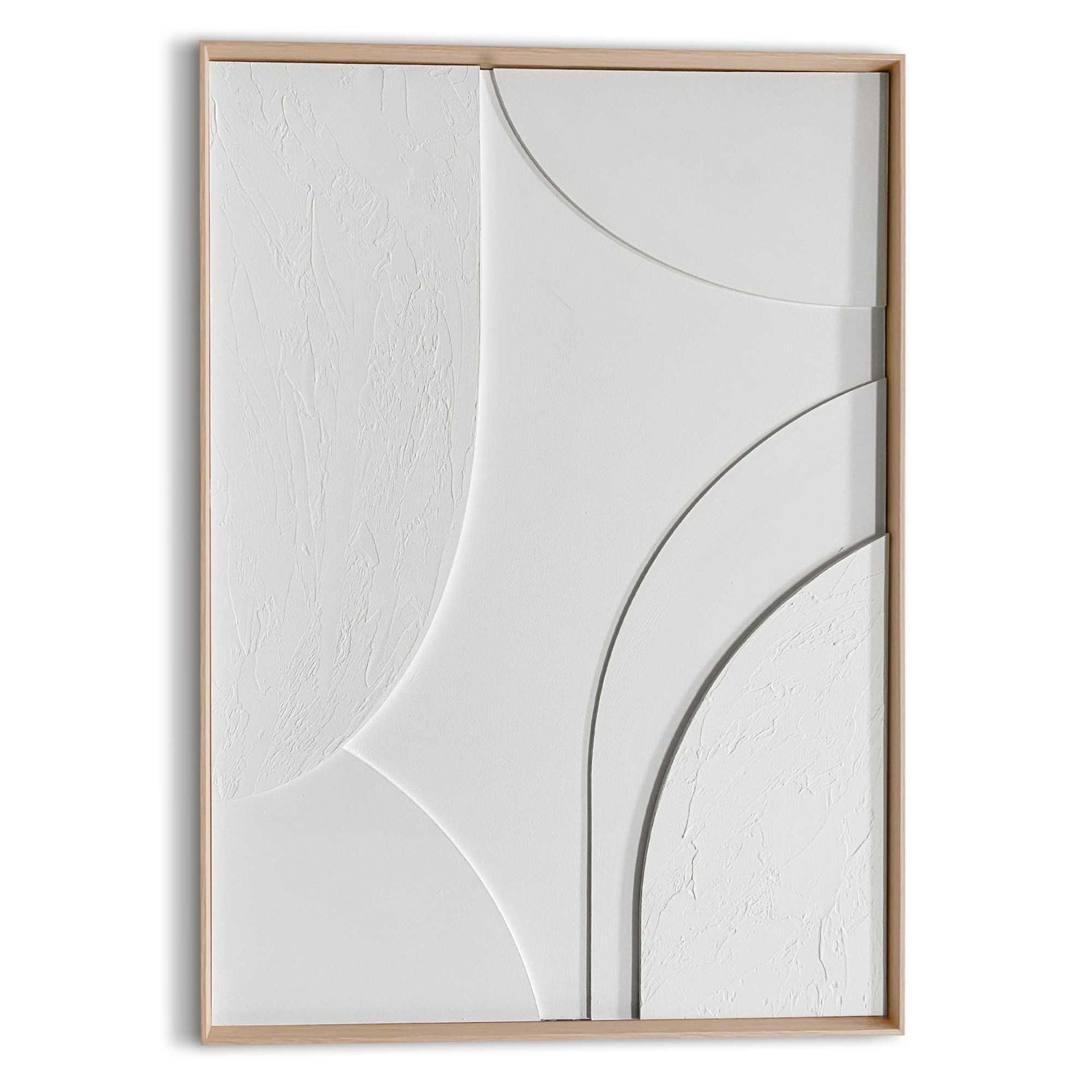 Reinders - Terrace Relief Art Schilderij - 70 x 50 cm - Wit