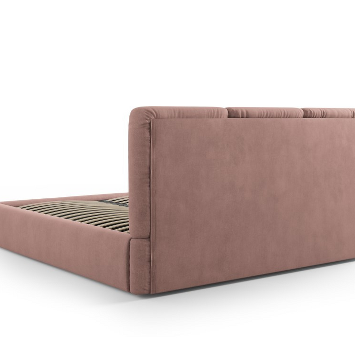 Windsor & Co Horizon Bedframe met Opbergvak - 140 x 200 cm - Chenille - Roze