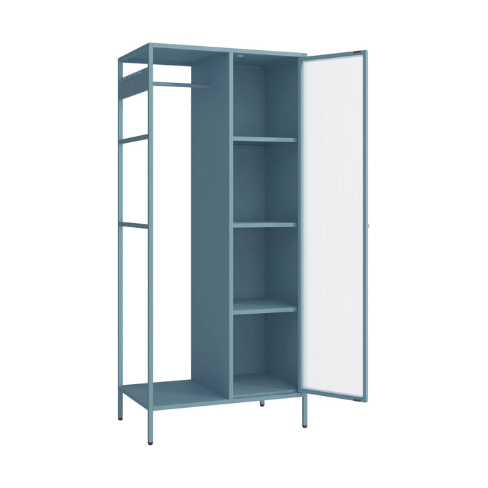 sweeek - Metalen kinderkledingkast, 3 legplanken