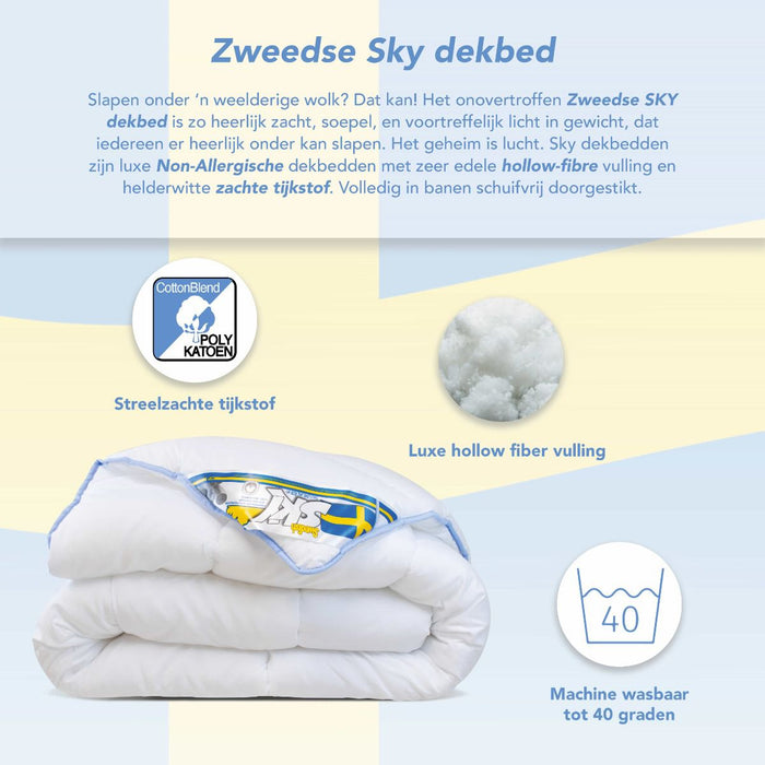 Swedish Sky - Non-Allergisch  All-Year Dekbed - 200x200cm