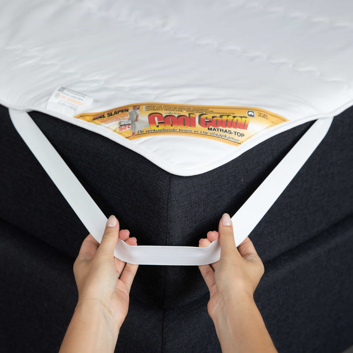 Cool Cotton - 100% Katoenen Matrasoplegger - 90 x 200