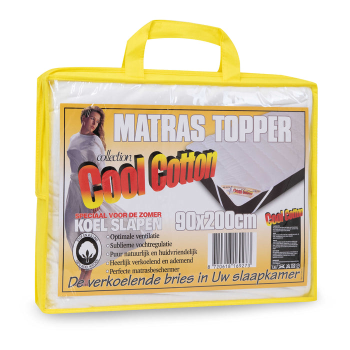 Cool Cotton - 100% Katoenen Matrasoplegger - 80 x 200
