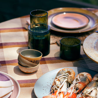 HKliving 70's Ceramics Kommetjes Ø 8,3 cm - Set van 4 - Marine