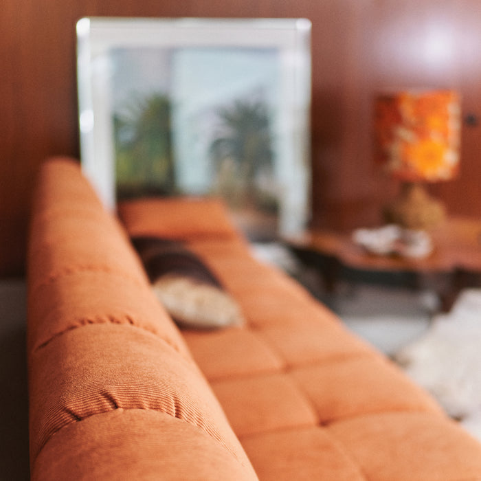 HKliving Wave Bank Element - Middenstuk Smal - Dusty Orange