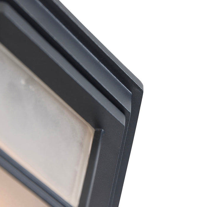 QAZQA Landelijke plafondlamp donkergrijs 26,5 IP44 - Bri