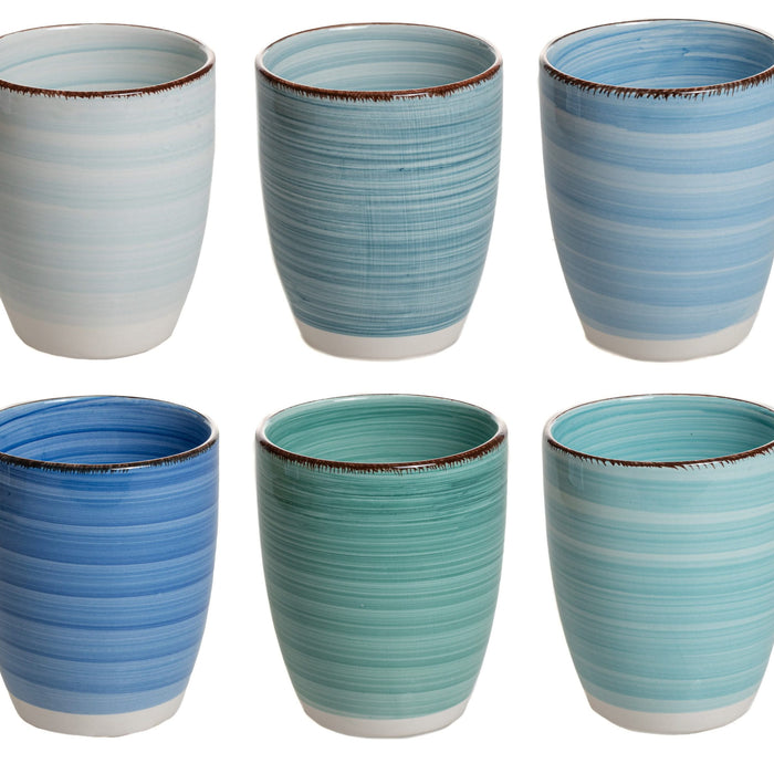 Cookinglife Bekers Delice Blue 350 ml - 6 stuks