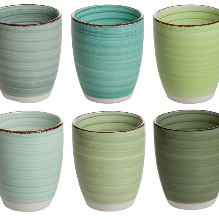 Studio Tavola Koffiekopjes Summer Green 160 ml - 6 stuks