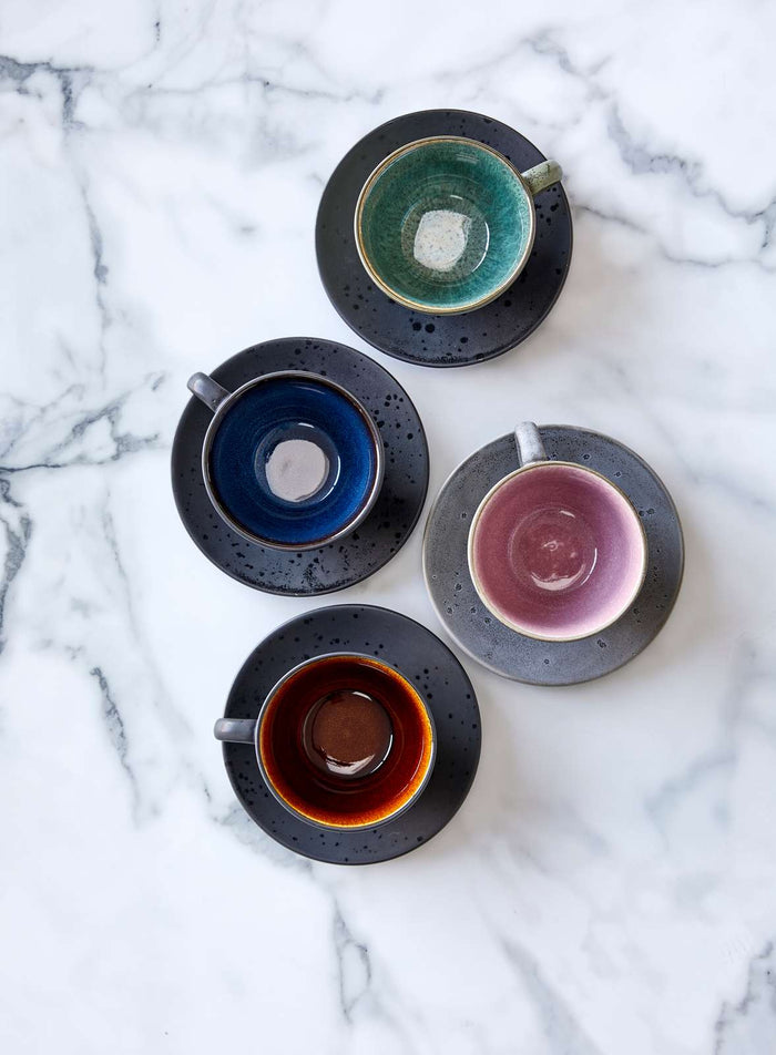 Bitz Kop en Schotel Gastro Zwart|multi Roze 240 ml - 4 Stuks