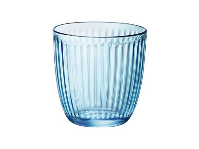 Bormioli Rocco Drinkglazen - 6x - blauw - tumbler glas - 290 ml