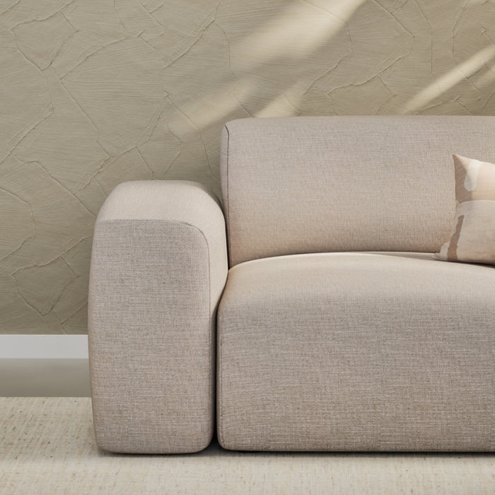 NADUVI Collection Nina Hoekbank Rechts - Linnen - Beige