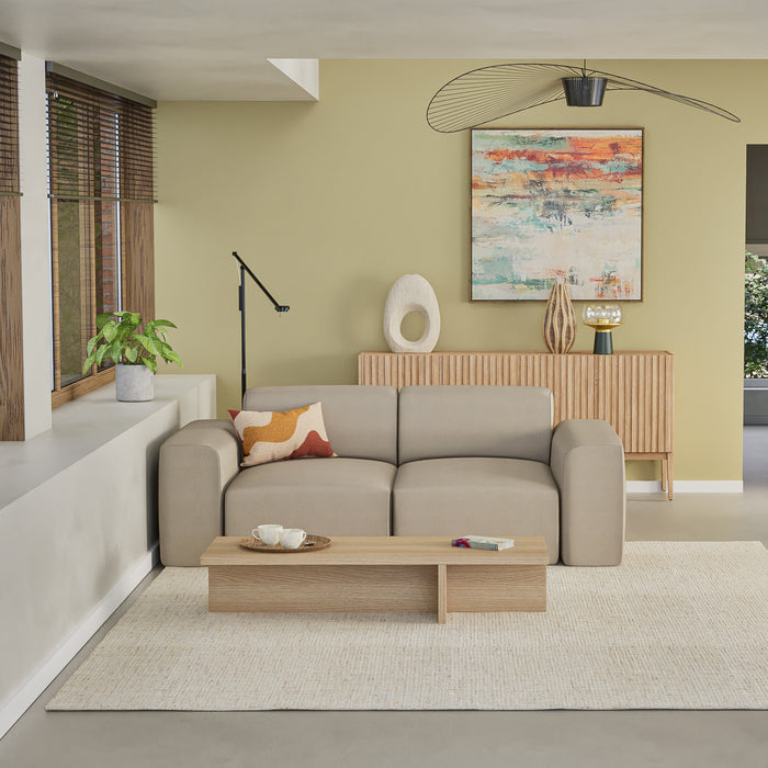 NADUVI Collection Nina 2-zitsbank - Velvet - Taupe