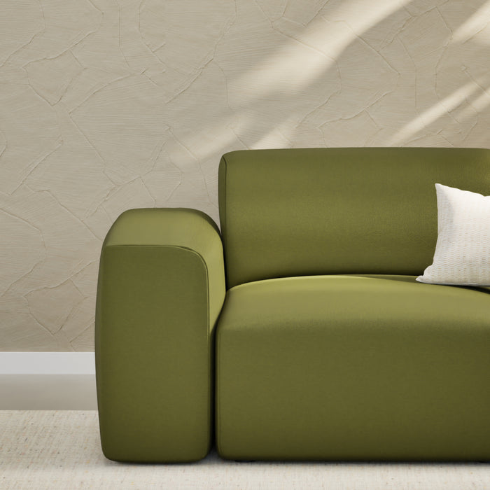 NADUVI Collection Nina Hoekbank Rechts - Velvet - Olijfgroen