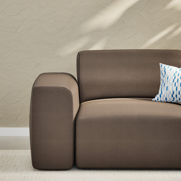 NADUVI Collection Nina Hoekbank Rechts - Velvet - Donkerbruin