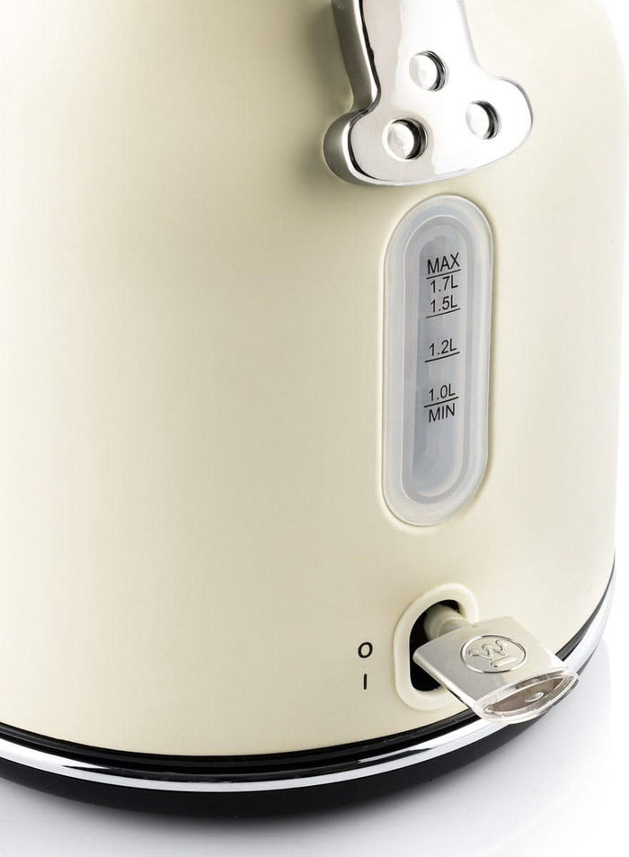 Westinghouse Retro Bundel - Waterkoker + 2 sneden Broodrooster - Wit