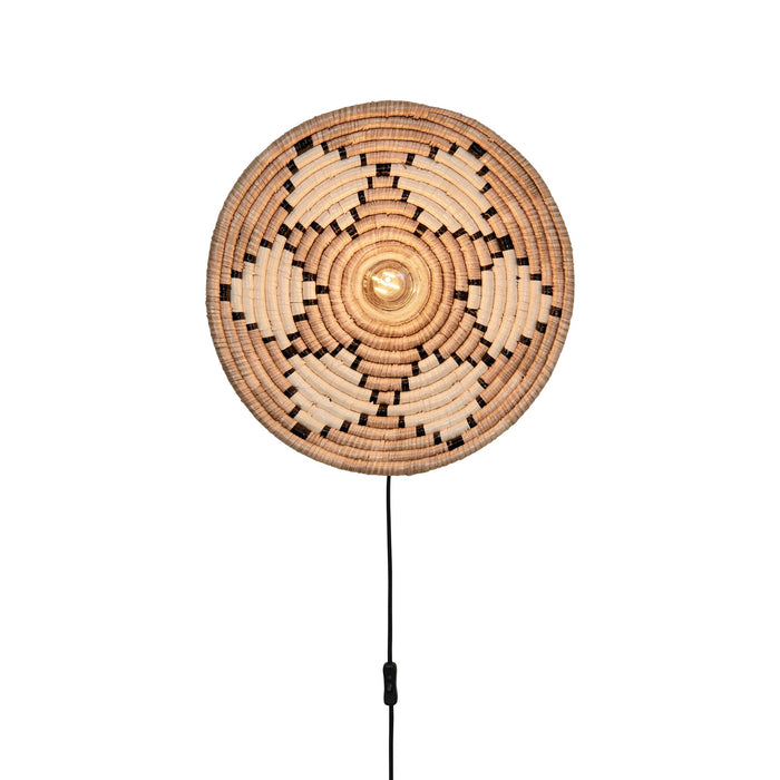 GOOD&MOJO Wandlamp Andros - Naturel|Wit - Ø45cm