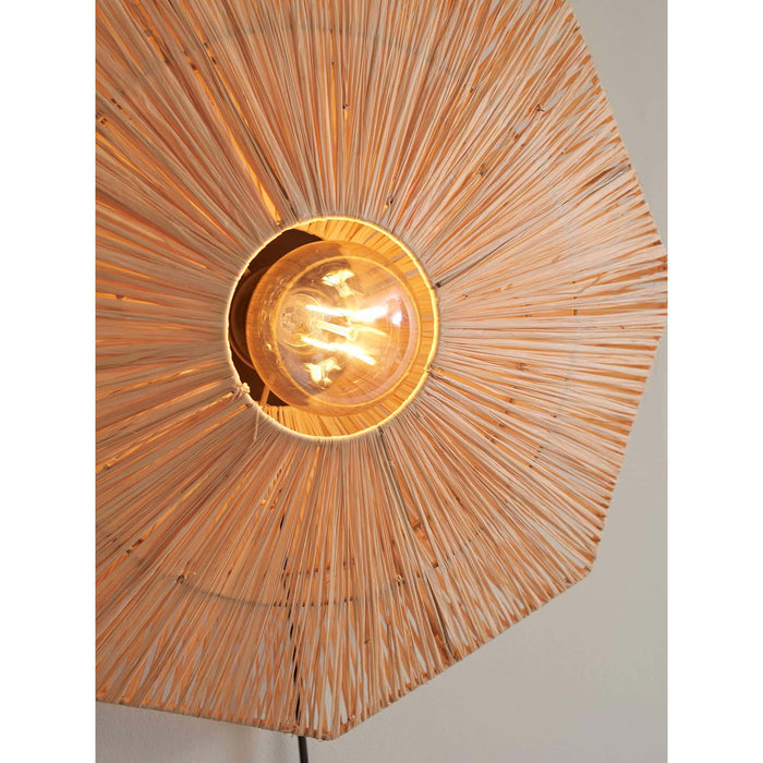 GOOD&MOJO Wandlamp Panama - Naturel - 45x7x45cm
