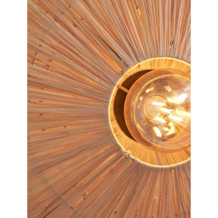 GOOD&MOJO Wandlamp Panama - Naturel - 45x7x45cm