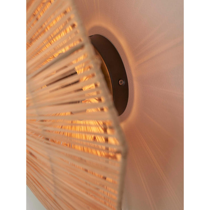 GOOD&MOJO Wandlamp Panama - Naturel - 45x7x45cm