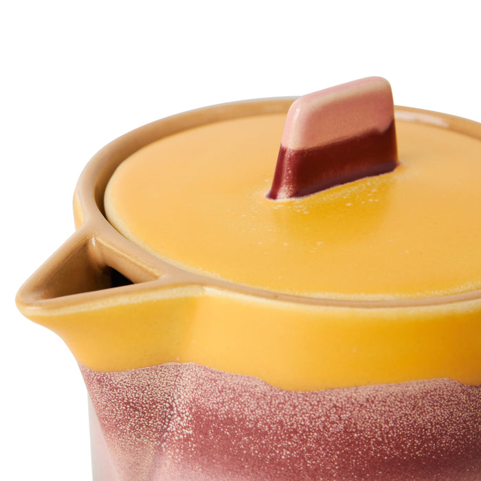 HKliving 70's Ceramics Theepot - Sunset