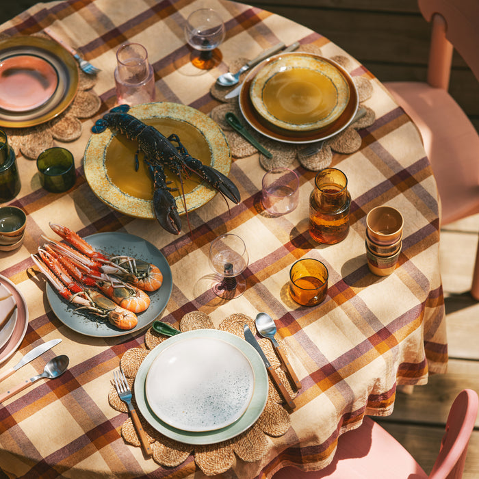 HKliving 70's Taartplateau Ø 33 cm - Papaya