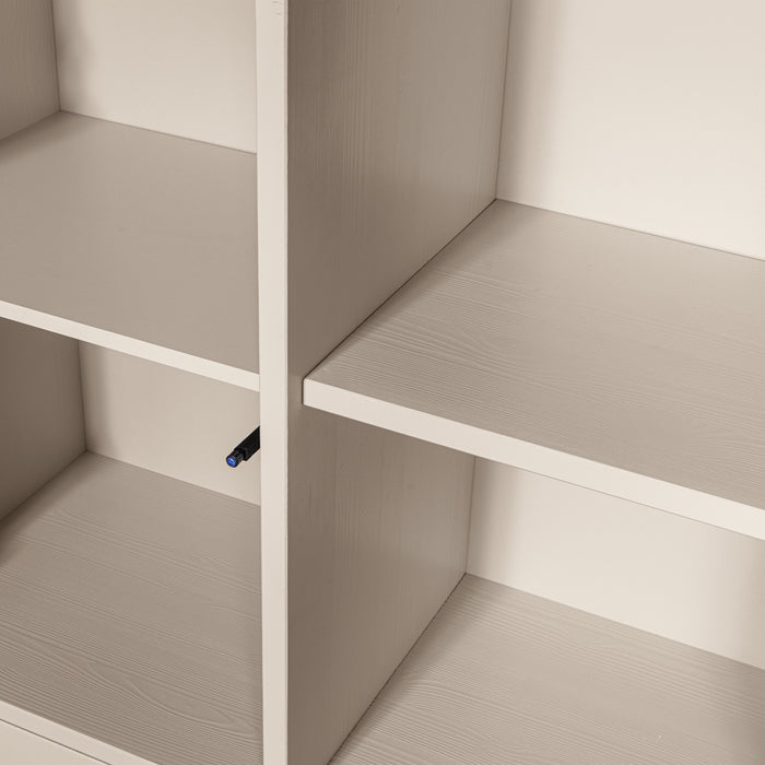 WOOOD Merel opbergkast - Grenen - Dust - 100x200x44