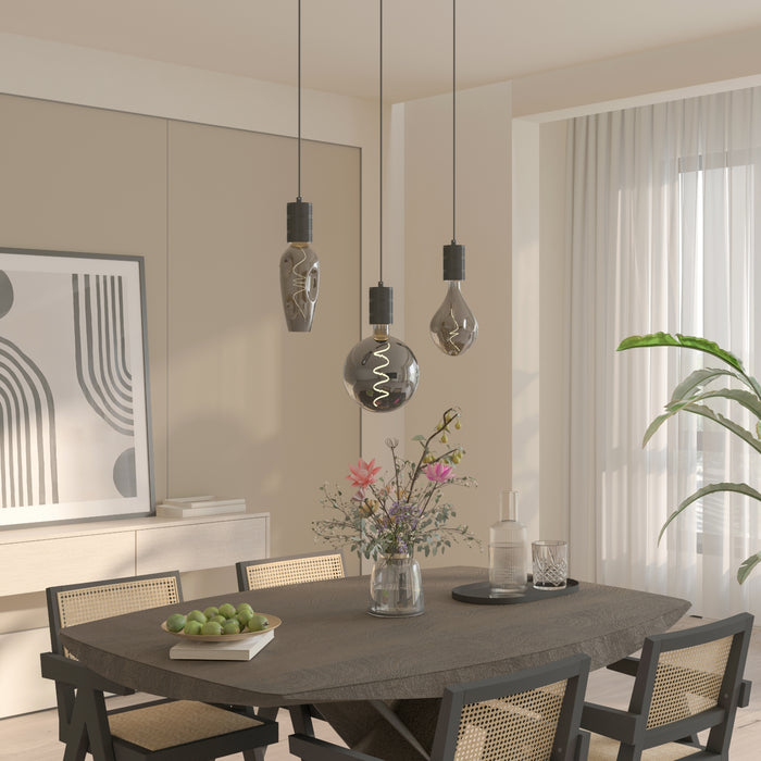 Calex Lichtbron E27  XXL Grijs - Glas - 20x27x20cm (BxHxD)