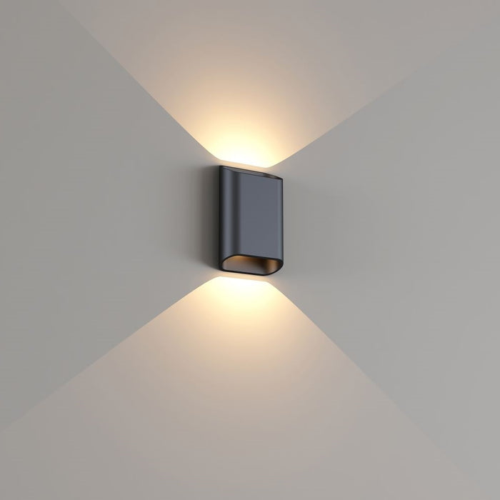 Artdelight Wandlamp Diaz-S Zwart Led 2 x 3Watt IP65